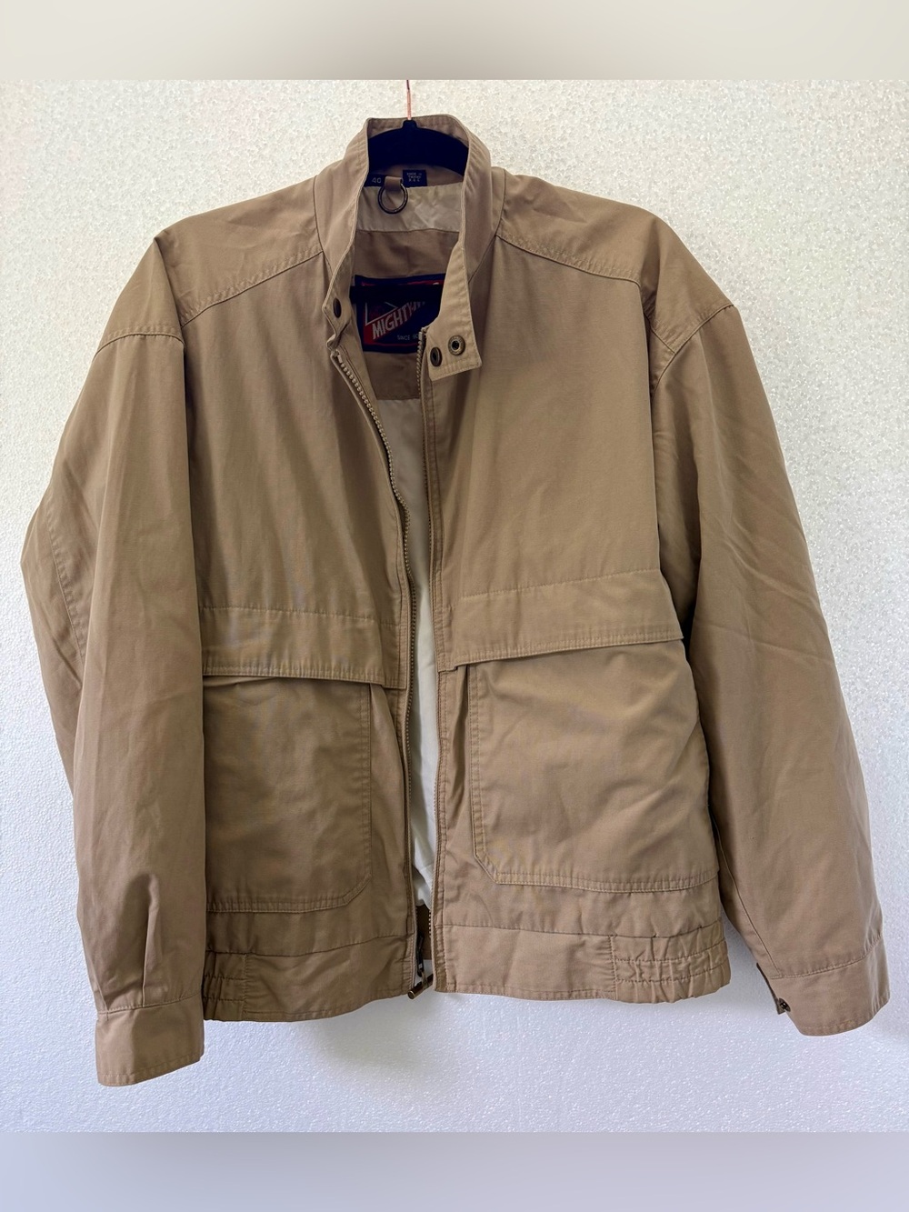 Vintage Mighty Mac Bomber Jacket – Taiwan R.O.C. – Brass T‑Bar Zipper
